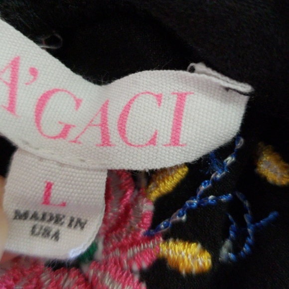 Agaci black bodysuit with floral print - Picture 4 of 5